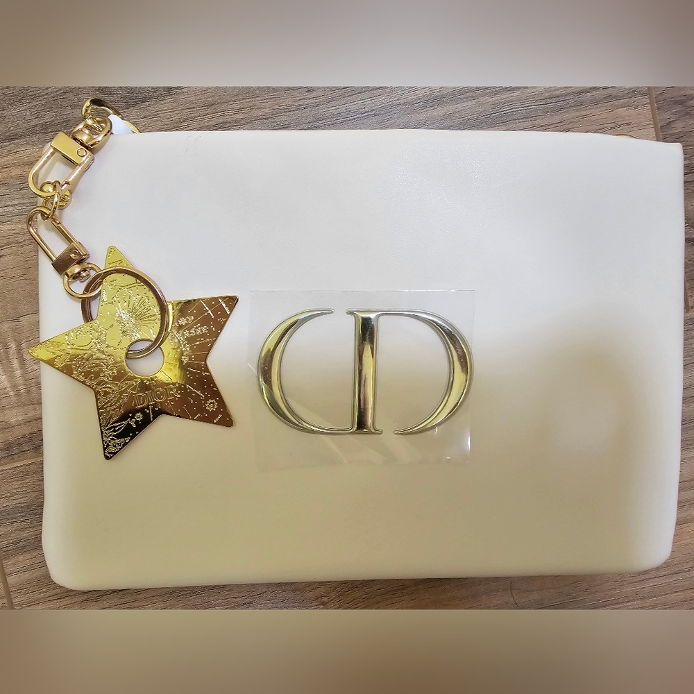 Dior Beaute VIP GWP Gift Cosmetic Clutch / Pouch Bag Handbag Beige - Picture 9 of 13